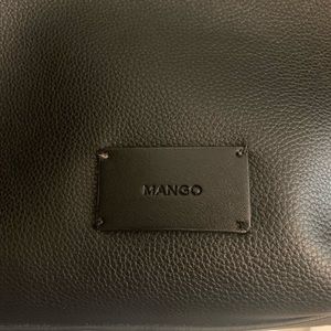Black mango tote bag